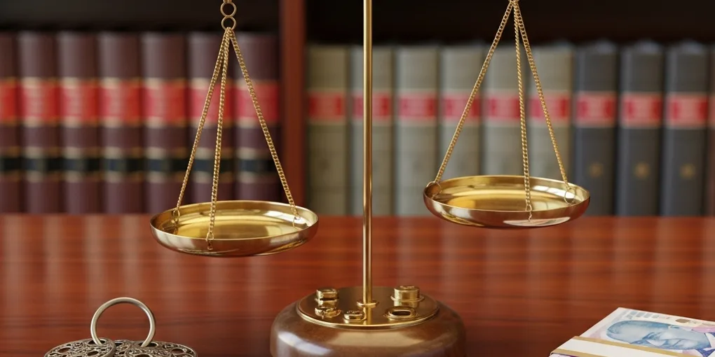 Kira tespit davası sürecinde kullanılan terazi ve hukuki belgeler